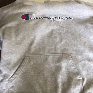 Light gray champion sweatshirt